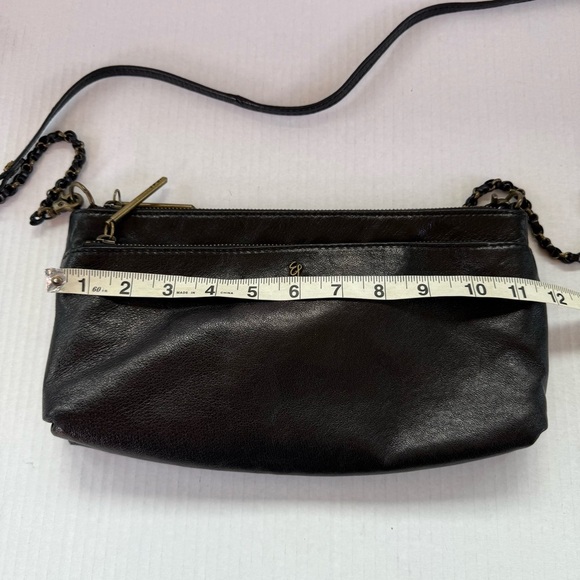Elliott Lucca Black Leather Crossbody Bag - Picture 10 of 14